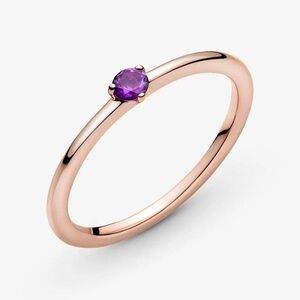 Pandora Purple Solitaire Ring